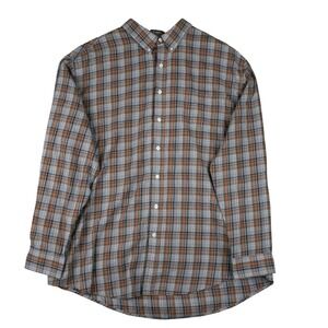 Croft & Barrow Mens XXL Plaid Easy Care Button-Down Shirt Big & Tall Career